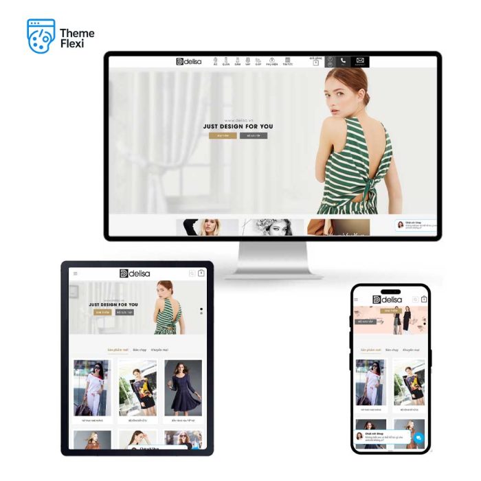 Theme wordpress website bán quần áo giày dép - TF0002