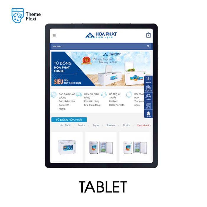 Theme wordpress website bán sản phẩm điện lạnh - TF0001