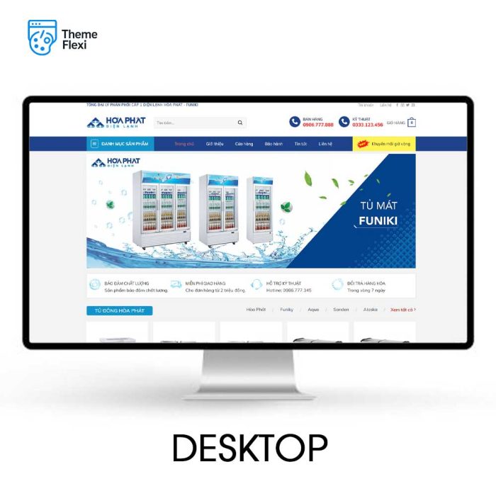 Theme wordpress website bán sản phẩm điện lạnh - TF0001