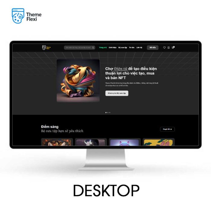 Theme WordPress bán hàng NFT & Crypto hiện đại – TF0025