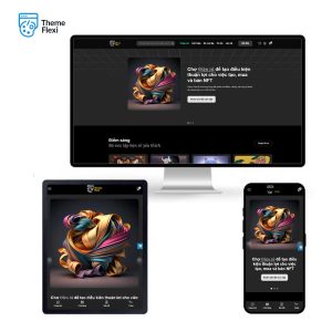 Theme WordPress bán hàng NFT & Crypto hiện đại – TF0025