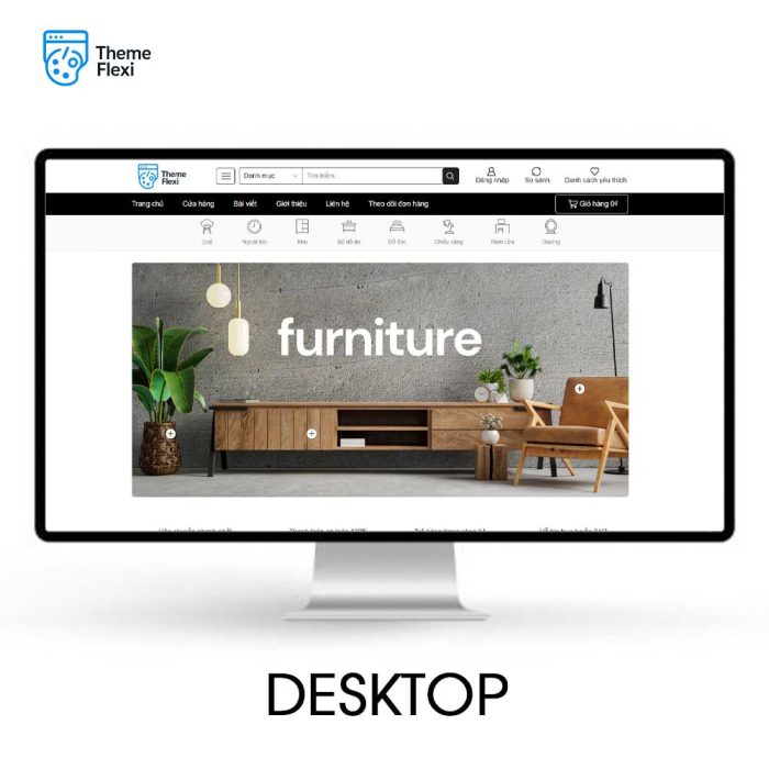 Theme WordPress bán hàng nội thất hiện đại, tinh tế – TF0020