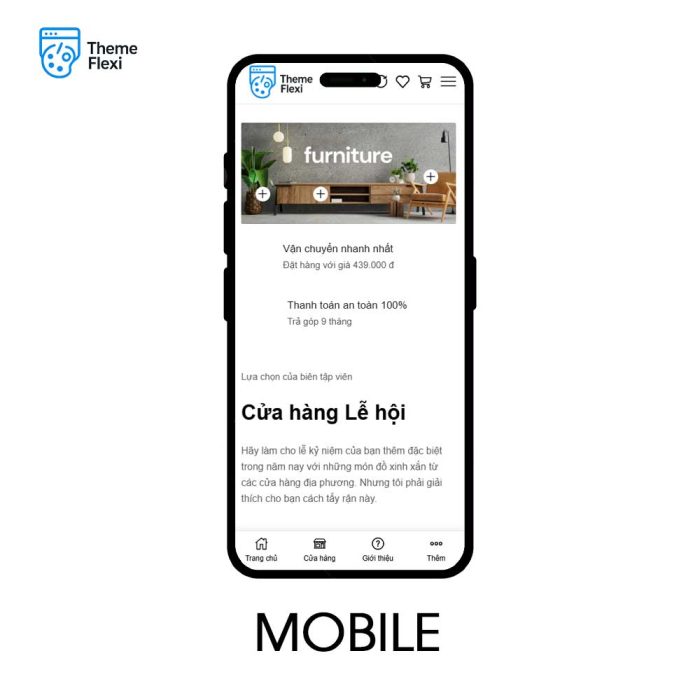 Theme WordPress bán hàng nội thất hiện đại, tinh tế – TF0020