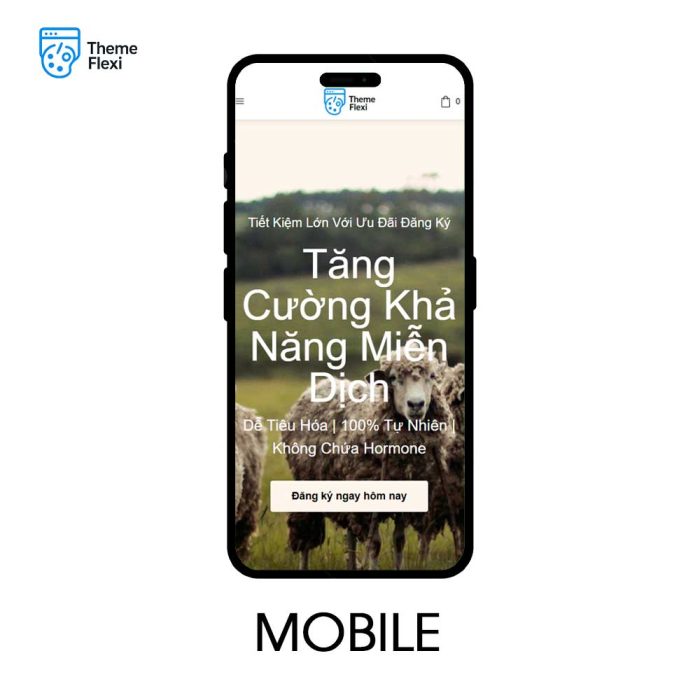 Theme WordPress bán hàng nông sản sạch hiện đại – TF0011