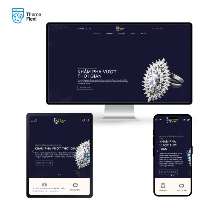 Theme WordPress bán hàng trang sức cao cấp sang trọng – TF0019