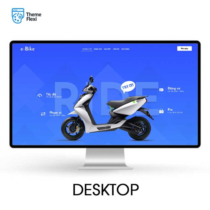 Theme WordPress bán xe điện và sản phẩm công nghệ xanh – TF0017