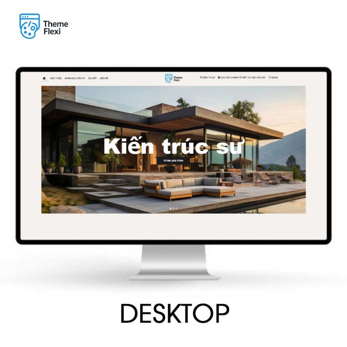 Theme WordPress kiến trúc cao cấp, thiết kế sang trọng – TF0015