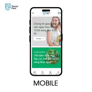 Theme WordPress siêu thị online và thực phẩm tươi sống – TF0008