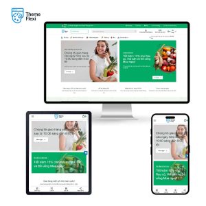 Theme WordPress siêu thị online và thực phẩm tươi sống – TF0008