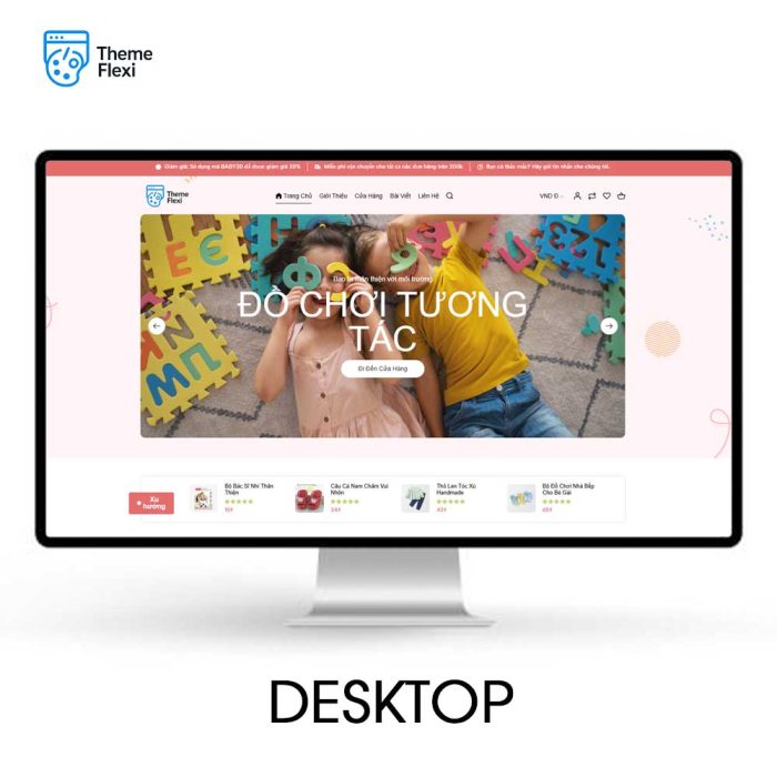 Theme WordPress bán đồ chơi trẻ em tươi sáng và thân thiện – TF0029