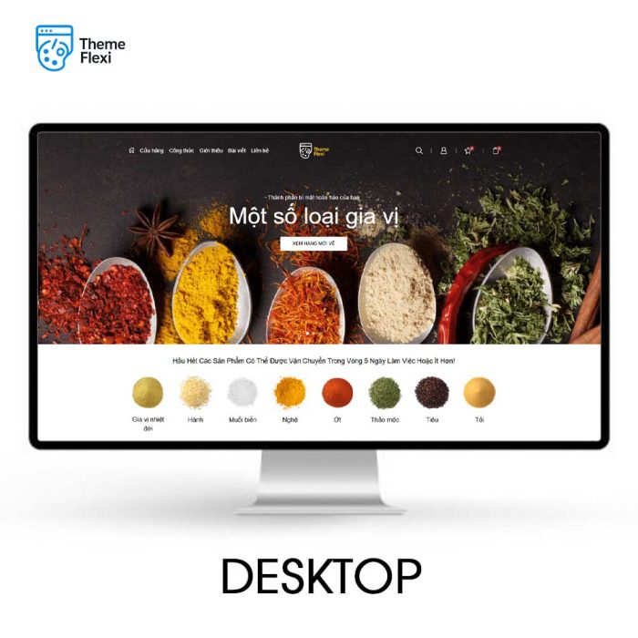 Theme WordPress bán hàng gia vị và thực phẩm thiên nhiên – TF0028