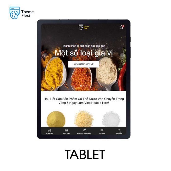 Theme WordPress bán hàng gia vị và thực phẩm thiên nhiên – TF0028