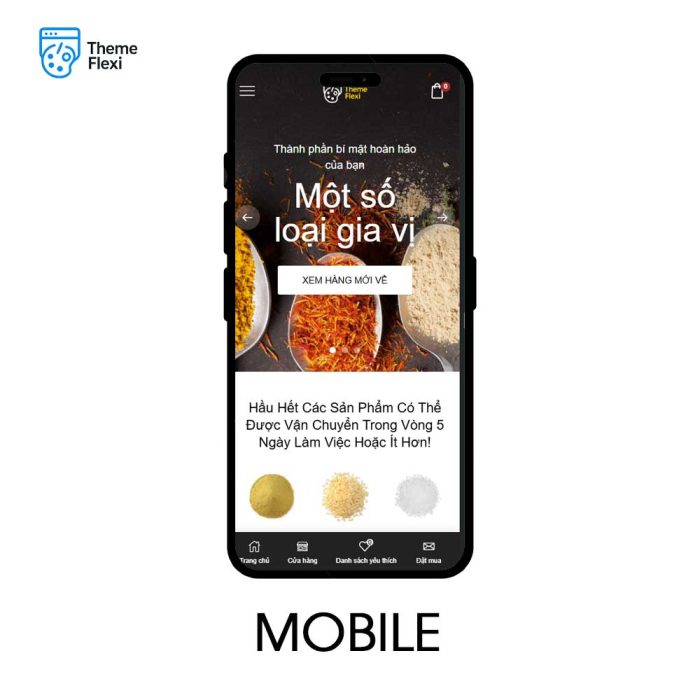 Theme WordPress bán hàng gia vị và thực phẩm thiên nhiên – TF0028