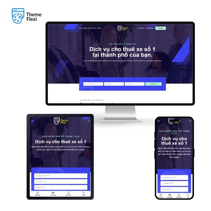 Theme WordPress cho thuê xe ô tô chuyên nghiệp – TF0031