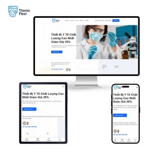 Theme WordPress cửa hàng y tế và mỹ phẩm hiện đại – TF0038