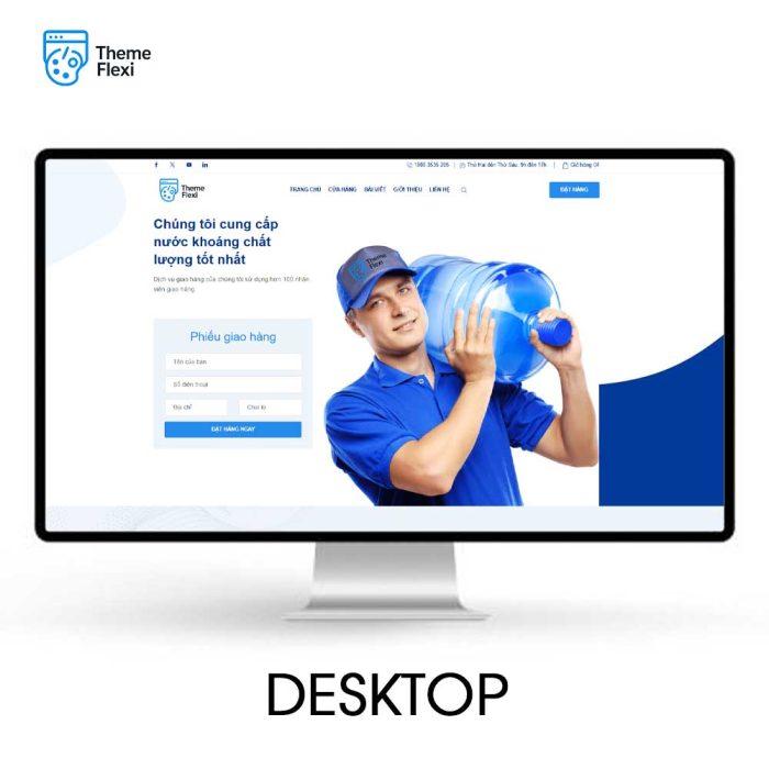 Theme WordPress giao nước uống tinh khiết chuyên nghiệp – TF0032