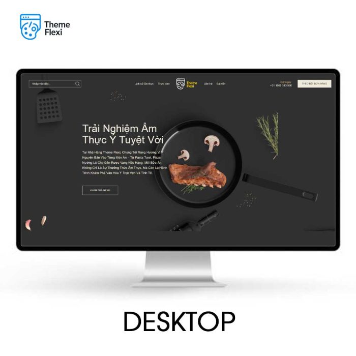 Theme WordPress nhà hàng Ý sang trọng, dễ sử dụng – TF0039